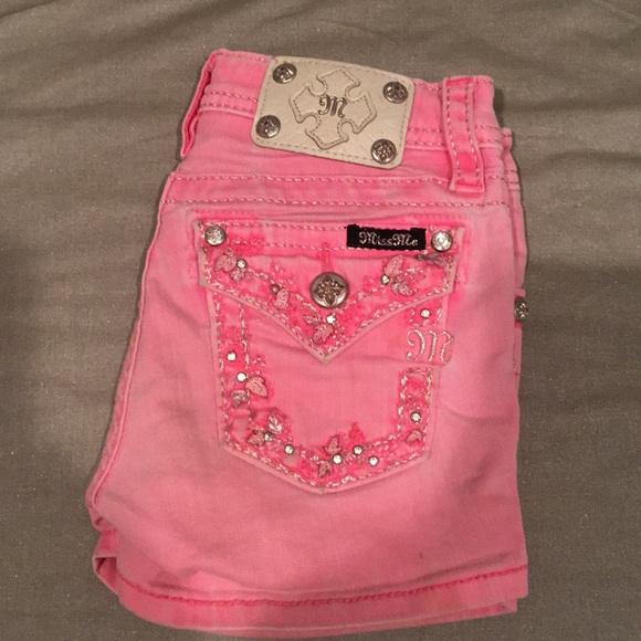 Miss Me Other - Miss me pink shorts
